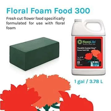 FloraLife Crystal Clear Flower Food for Long-Lasting Freshness in Arrangements