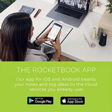 Rocketbook Panda Planner Reusable Smart Pages, Executive Size 6x8.8, Midnight Blue - Daily, Weekly & Monthly Pages, App-Connected, Erasable, Ideal for Motivational Journaling, Goal Setting & Digital Organization