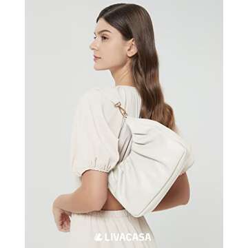 Shoulder Bags for Women, Cute Soft Small Clutch Purses,PU Leather Hobo Crossbody Tote Dumpling Bags ...