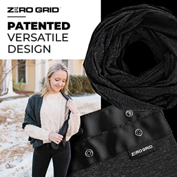 Stylish Infinity Travel Scarf with Secret Storage & Zippers