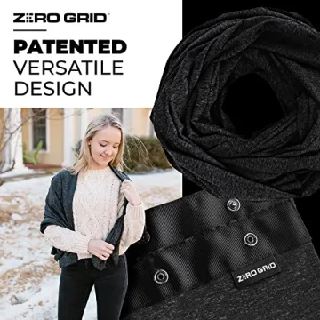 Stylish Infinity Travel Scarf with Secret Storage & Zippers