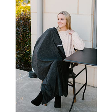 Stylish Infinity Travel Scarf with Secret Storage & Zippers