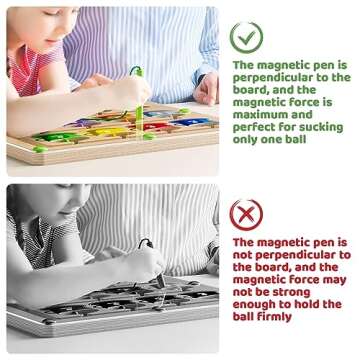 zhiwuzhu Magnetic Color and Number Maze - Montessori Toys,Learning Educational Fine Motor Toys for Toddlers Preschoolers Boys Girls,Stocking Stuffers Gift Toys for Toddler Kids
