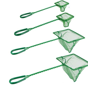 DAGUANZHI 4 Pack Aquarium Fish Net Fine Quick Catch Mesh Nylon Fishing Nets
