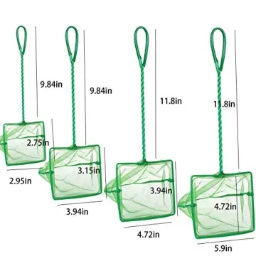 DAGUANZHI 4 Pack Aquarium Fish Net Set for Easy Use