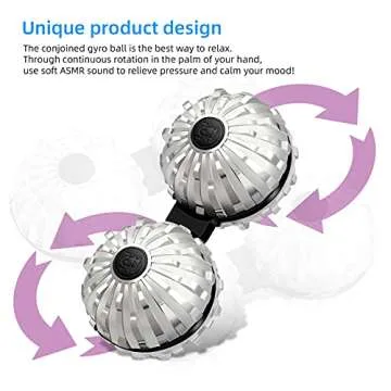 Stress Relief Fidget Toy, Spinner Ball, Anti-Anxiety Depression ADHD Focus Assist Sensory Gadget Kids and Adults