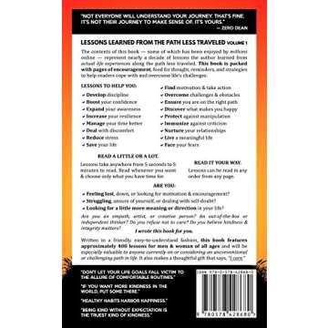 Lessons Learned from The Path Less Traveled Volume 1: Get motivated & overcome obstacles with courag...