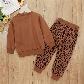 Toddler Cute Leopard Outfit Set - Stylish & Comfy Clothes