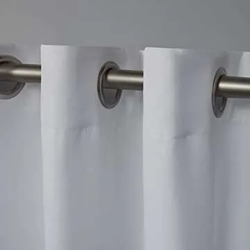 Exclusive Home Curtains Academy Total Blackout Grommet Top Curtain Panel Pair, 52"x108", White