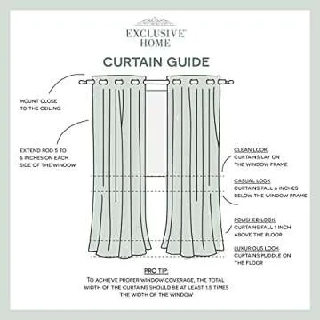 Exclusive Home Curtains Academy Total Blackout Grommet Top Curtain Panel Pair, 52"x108", White