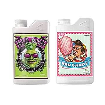 Advanced Nutrients Big Bud and Bud Candy Bundle Set Fertilizers Hydroponics (1 Liter)