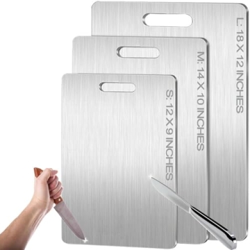 Titanium Cutting Board - Pure Titanium Kitchen Essential