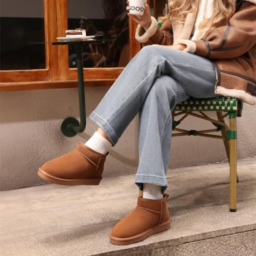 Water Resistant Winter Ankle Boots for Women