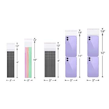 Doutop 100pc Self-Sealing Cello Bags for Crafts and Gifts