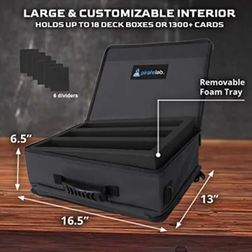 Top-Quality Pirate Lab MTG Card Storage Case with Strap