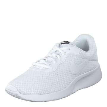 Nike Women's Low-Top Sneakers, White White White Black 110, 8.5