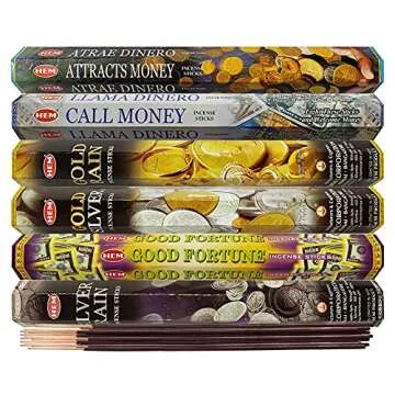 Hem Incense Variety Pack with Holder for Good Luck