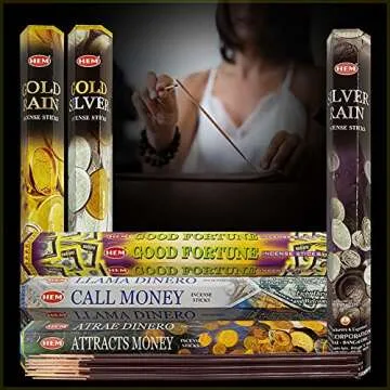 Hem Incense Variety Pack with Holder for Good Luck