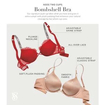 Shop Victoria's Secret Bombshell Push-Up Bra, Adds 2 Cups