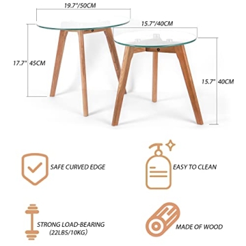 Buy Estleys Round Nesting End Tables Set of 2