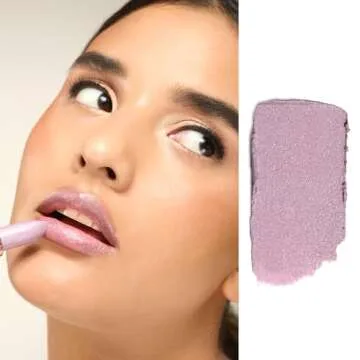 Gerard Cosmetics Glitter Lipstick (DM Me), Purple Lipstick with Sparkling Metallic Glitter, Long Las...