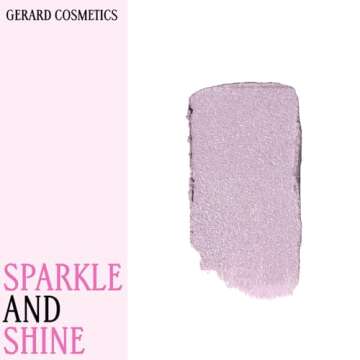 Gerard Cosmetics Glitter Lipstick (DM Me), Purple Lipstick with Sparkling Metallic Glitter, Long Lasting, Smooth Formula, Highly Pigmented Opaque Color, Cruelty Free & Made in USA