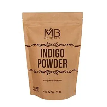 MB Herbals Pure Indigo Powder 1 LB | 454g | 16oz | 100% Pure Indigofera tinctoria Leaf Powder | Blue-Black Hair or Full Refund | Please Check all Images