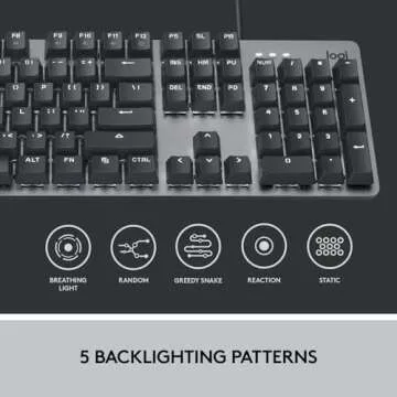 Logitech K845 Mechanical Illuminated Keyboard, Strong Adjustable Tilt Legs, Full Size, Aluminum Top Case, 104 Keys, USB Corded, Windows (TTC Brown Switches) (Renewed)