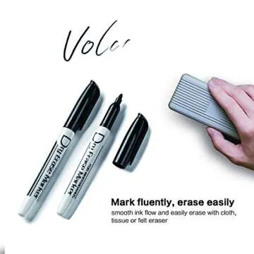 Volcanics Fine Tip Dry Erase Markers Pack of 12