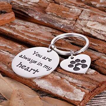 Pet Memorial Gifts Keychain For Pet Lovers - Heartfelt Keepsake
