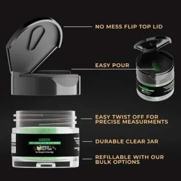 Brew Glitter - Green Edible Drink Sparkle for All Beverages