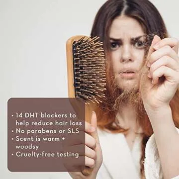 Pure Body Naturals Hair Loss Shampoo to Restore and Strengthen, Large 16 Ounce, DHT Blocker Shampoo ...