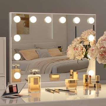 Kottova Vanity Mirror with 15 LED Bulbs & Touch Control