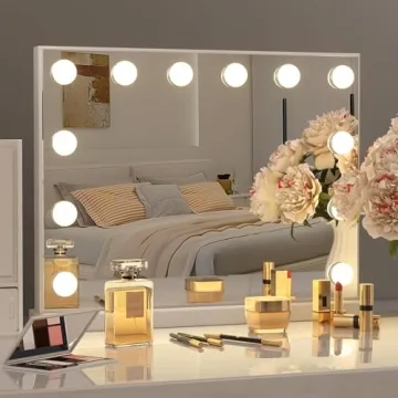 Kottova Vanity Mirror with 15 LED Bulbs & Touch Control