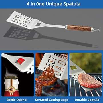 Gifts for Dad from Daughter Son, Cool BBQ Tool Set Best Dad Birthday Gift Ideas for Dads Who Have Ev...