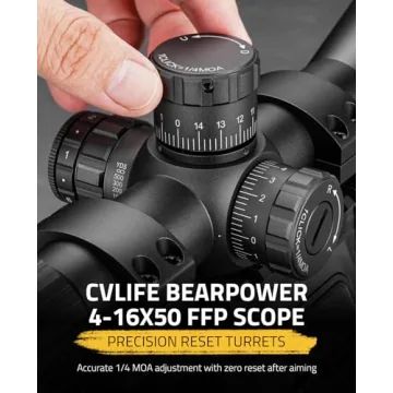 CVLIFE BearPower 4-16x50 FFP Scope for Precision Shooting