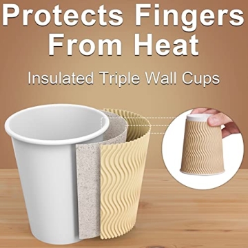 12 oz Disposable Insulated Coffee Cups for All Occasions