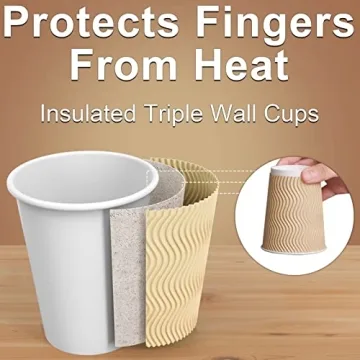 12 oz Disposable Insulated Coffee Cups for All Occasions