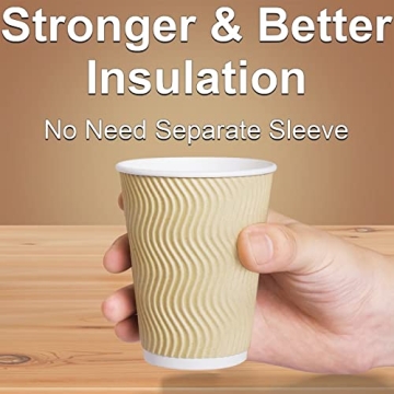 12 oz Disposable Insulated Coffee Cups for All Occasions