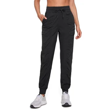 CRZ YOGA Lightweight Workout Joggers - High Waisted, Breathable, Stylish Pants with Pockets for Wome...