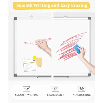 AMUSIGHT Double-Sided 24" x 18" Magnetic Whiteboard