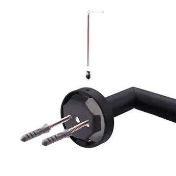 KES Toilet Paper Holder Bathroom Toilet Tissue Paper Roll Holder SUS304 Stainless Steel Rust Proof Wall Mount Matt Black, A22070-BK