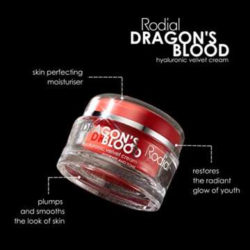 Rodial Dragons Blood Hyaluronic Velvet Cream 1.69fl.oz - Hyaluronic Acid and Hydromanil to Comfort a...