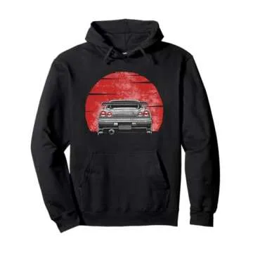 Vintage Skyline JDM Gt r Pullover Hoodie – Perfect Gift for JDM Enthusiasts