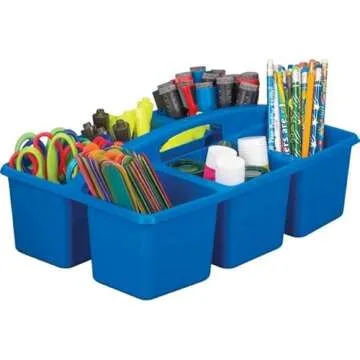 Really Good Stuff 6 - Compartment Caddies - Primary -Set of 4