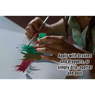 Pebeo DIY Crafts Set of 12 Vibrant Oil Paints for Artists