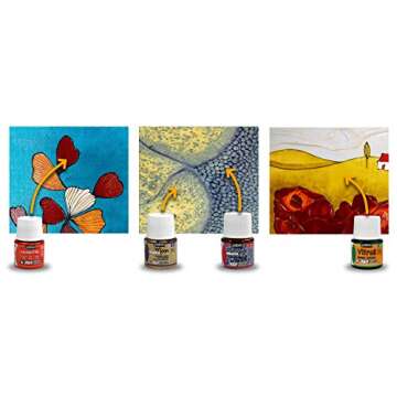 Pebeo DIY Crafts Set of 12 Vibrant Oil Paints for Artists