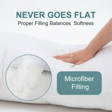 DOWNCOOL Large Body Pillow - Supportive & Soft