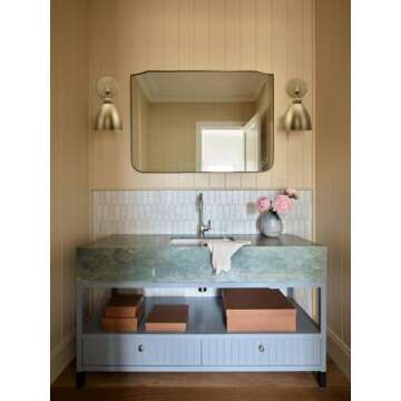 Yosoan Gold Wall Sconce Set of 2 Modern Brass Fixtures