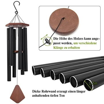 44” Large Wind Chimes Outdoor Deep Tone Gifts & Decor